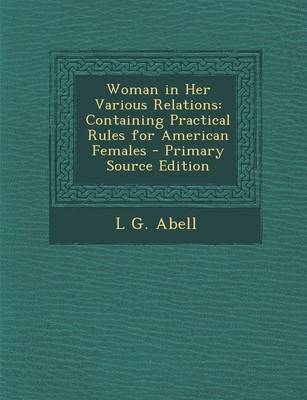 Book cover for Woman in Her Various Relations
