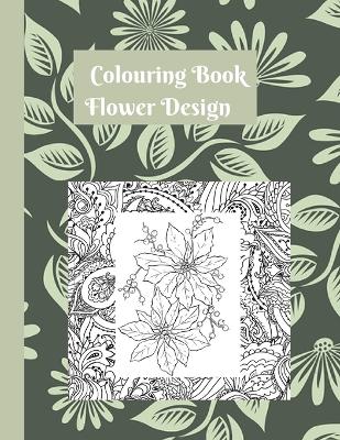 Book cover for Coloring Book Flower Design