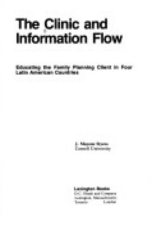 Cover of Clinic and Information Flow