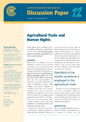 Book cover for Agricultural Trade and Human Rights