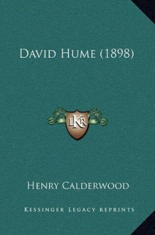 Cover of David Hume (1898)