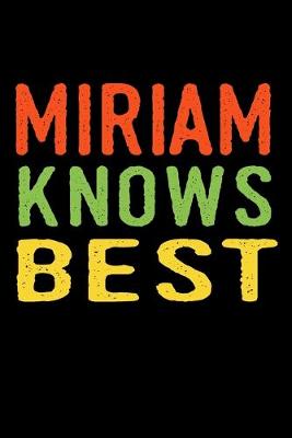 Book cover for Miriam Knows Best