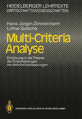 Cover of Multi-Criteria Analyse