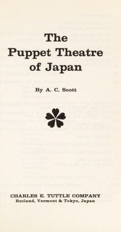 Book cover for The Puppet Theatre of Japan