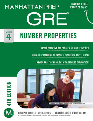 Cover of Number Properties GRE Strategy Guide