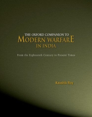 Book cover for The Oxford Companion to Modern Warfare in India