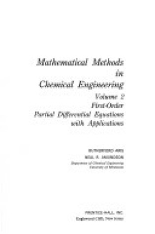 Cover of Mathematical Methods in Chemical Engineering
