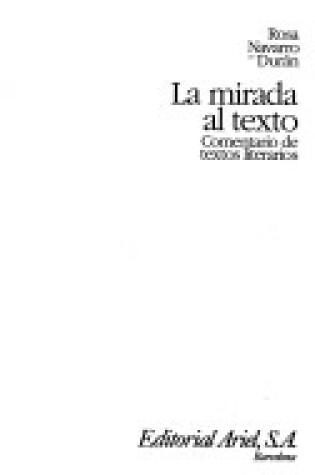 Cover of La Mirada Al Texto