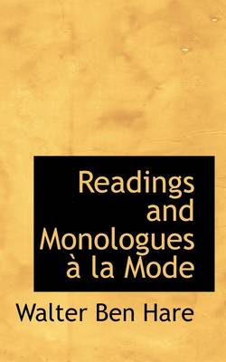 Book cover for Readings and Monologues a la Mode