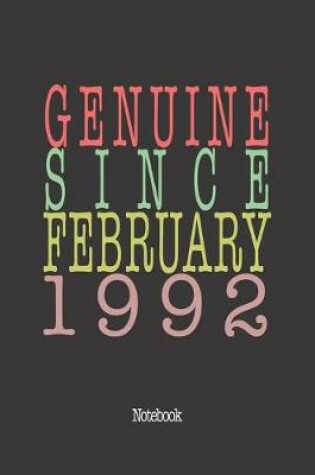 Cover of Genuine Since February 1992