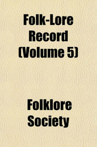 Cover of Folk-Lore Record (Volume 5)