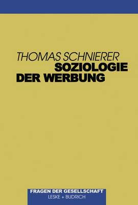 Book cover for Soziologie Der Werbung