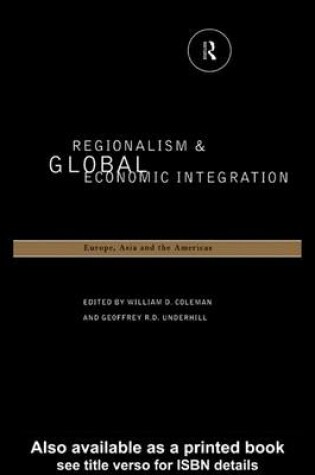 Cover of Regionalism and Global Economic Integration