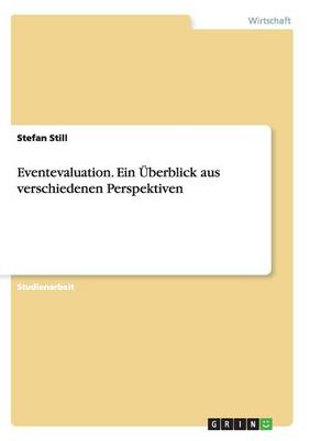 Book cover for Eventevaluation. Ein Überblick aus verschiedenen Perspektiven