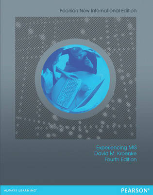 Book cover for Experiencing MIS Pearson New International Edition, plus MyMISLab without eText