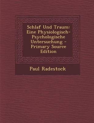 Book cover for Schlaf Und Traum