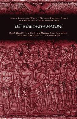 Book cover for 'Let us die that we may live'