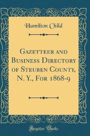 Cover of Gazetteer and Business Directory of Steuben County, N. Y., for 1868-9 (Classic Reprint)