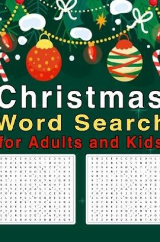 Cover of Christmas Word Search for Adults and Kids