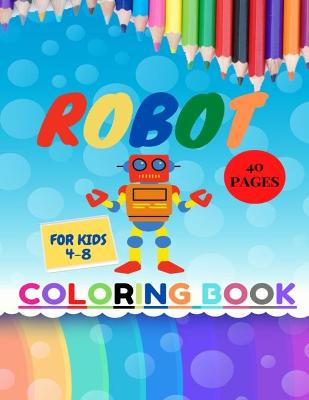 Book cover for Robot Coloring Book