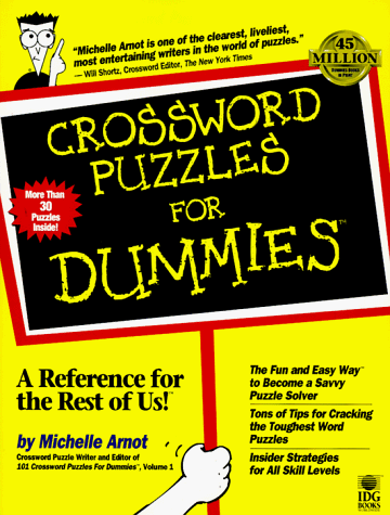 Book cover for Crossword Puzzles For Dummies