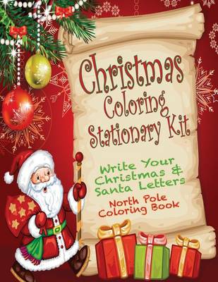 Book cover for Christmas Coloring Stationary Kit