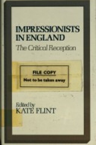 Cover of Impressionists in England