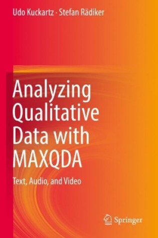 Cover of Analyzing Qualitative Data with Maxqda