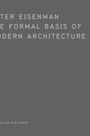 Cover of Formal Basis of Modern Architecture (1964)