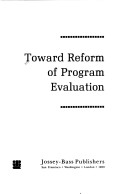 Book cover for Toward Reform of Programme Evaluation