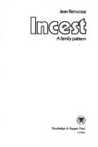 Cover of Incest