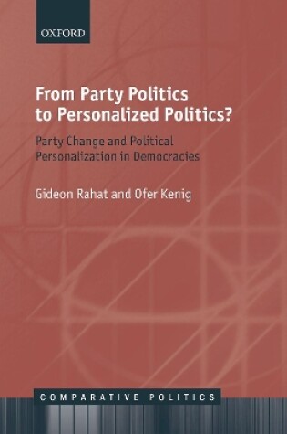 Cover of From Party Politics to Personalized Politics?