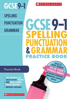 Book cover for Spelling, Punctuation and Grammar Practice Book for All Boards