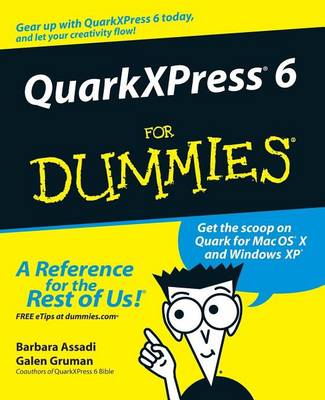 Book cover for Quarkxpress6 for Dummies