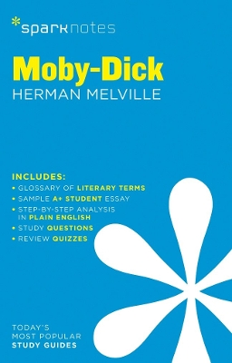Book cover for Moby-Dick SparkNotes Literature Guide