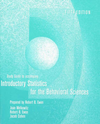 Book cover for Introductory Statistics for the Behavioral Sciences 5e Study Guide (Wse)