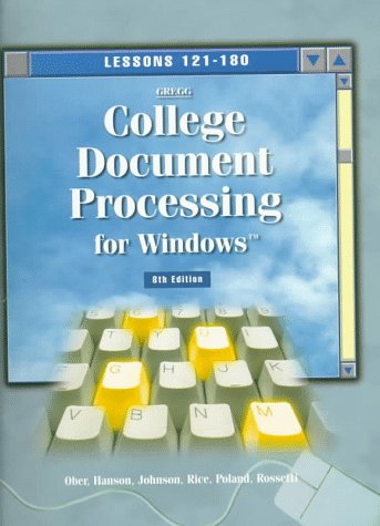 Book cover for Gregg College Keyboarding and Document Processing 8e Book 3