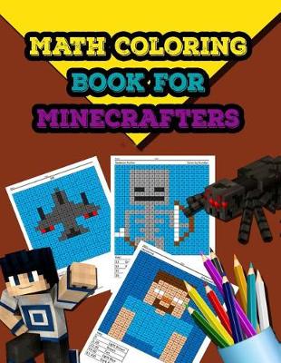 Book cover for Math Coloring Book for Minecrafters