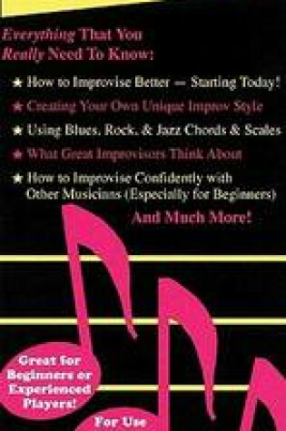 Cover of Blues, Rock, and Jazz Improvising Made Easy