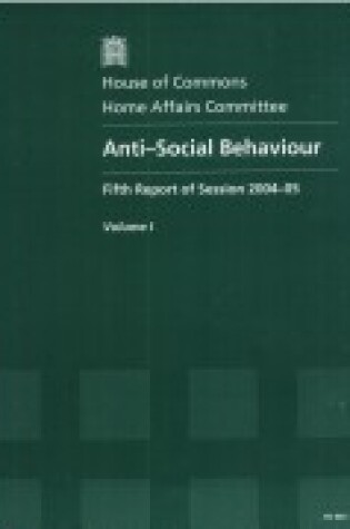 Cover of Anti-social behaviour