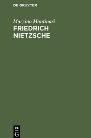 Cover of Friedrich Nietzsche