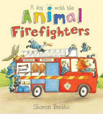 Book cover for Day with Animal Firefighters