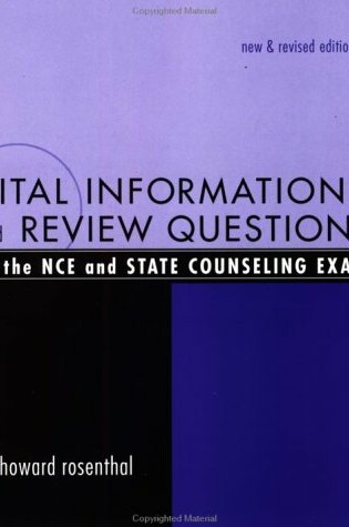 Cover of Vital Information and Review Questions for the NCE and State Counseling Exams
