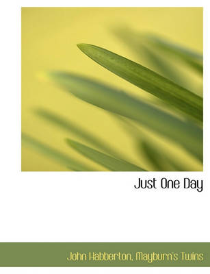 Book cover for Just One Day