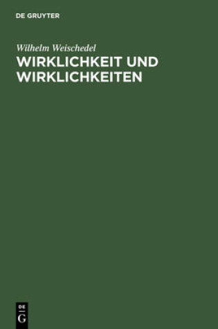 Cover of Wirklichkeit Und Wirklichkeiten