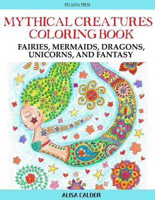 Book cover for Mythical Creatures Coloring Book