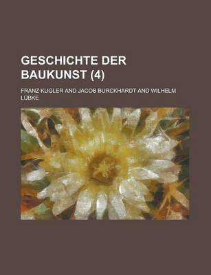 Book cover for Geschichte Der Baukunst (4 )