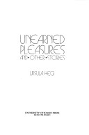 Book cover for Unearned Pleasures and Other Stories