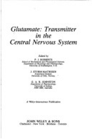 Cover of Glutamate