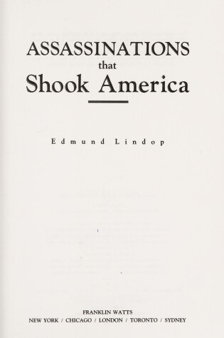 Cover of Assassinations That Shook America